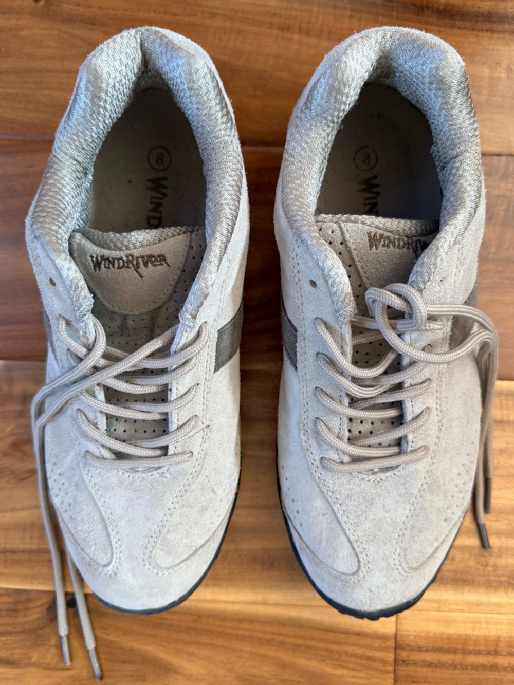 WindRiver Women's Taupe Suede Athletic Sneakers